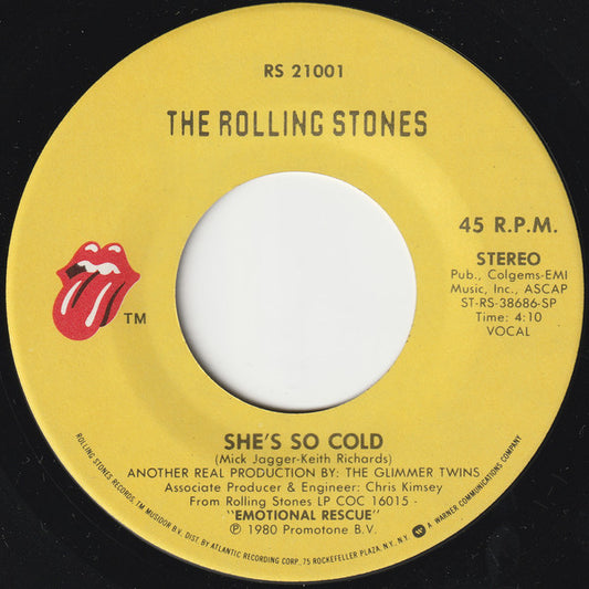 The Rolling Stones - She's So Cold (7" Single)