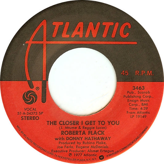 Roberta Flack - The Closer I Get To You / Love Is The Healing (7" Single)