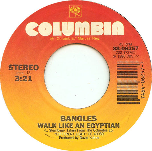 Bangles - Walk Like An Egyptian (7" Single)
