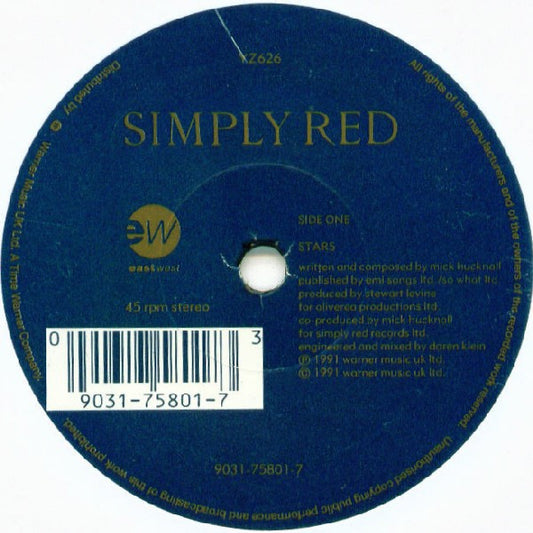 Simply Red - Stars (7" Single)