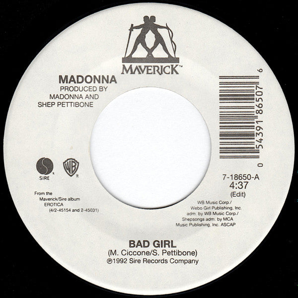 Madonna - Bad Girl (7" Single)