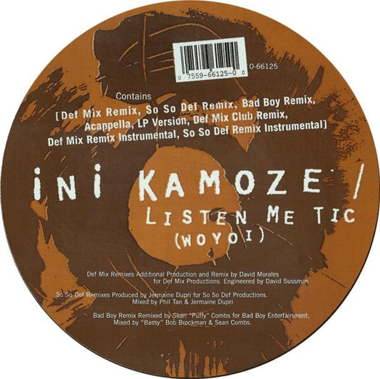 Ini Kamoze - Listen Me Tic (Woyoi) (12", Single)