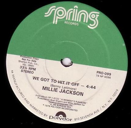 Millie Jackson - We Got To Hit It Off (12" Single, Promo)