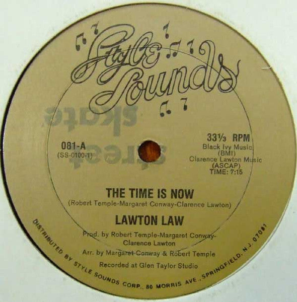 Lawton Law - The Time Is Now (12" Single)