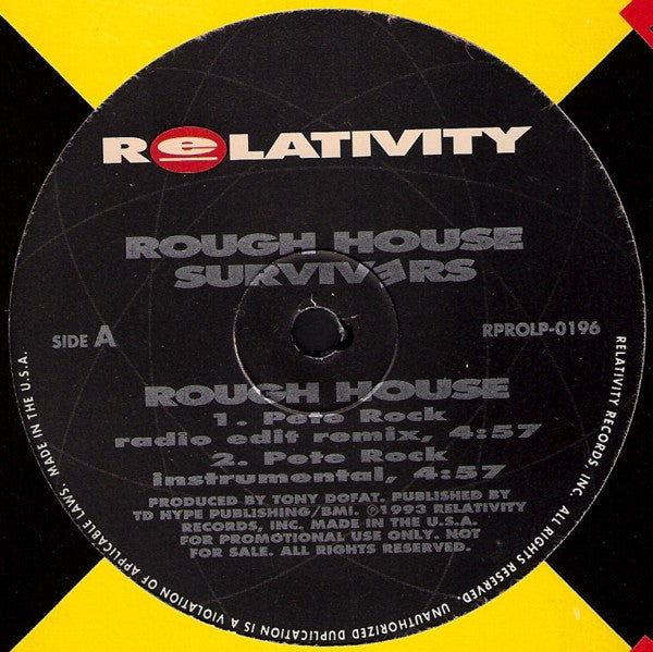 Rough House Survivers - Rough House (12" Single, Promo)