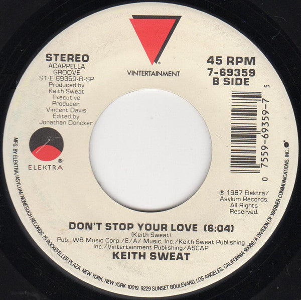 Keith Sweat - Don't Stop Your Love (7" Single)
