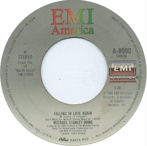 Michael Stanley Band - Falling In Love Again / Does It Hurt (7" Single)