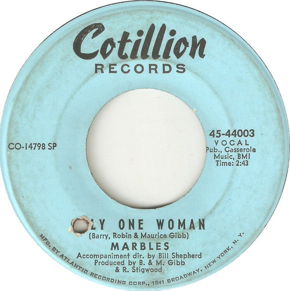 Marbles - Only One Woman (7", Single)