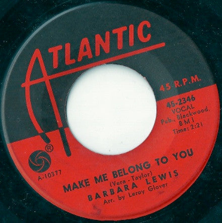 Barbara Lewis - Make Me Belong To You