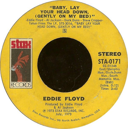 Eddie Floyd - Baby, Lay Your Head Down / Check Me Out (7" Single)