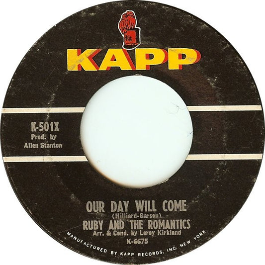 Ruby And The Romantics - Our Day Will Come / Moonlight And Music
