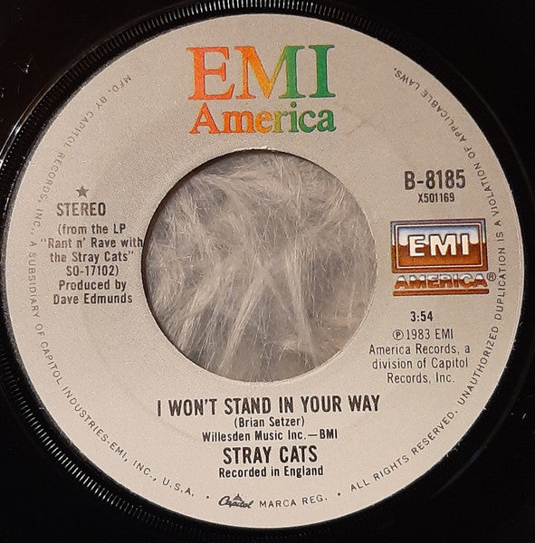 Stray Cats - I Won't Stand In Your Way (7" Single)