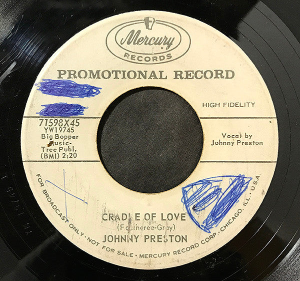 Johnny Preston - Cradle Of Love / City Of Tears