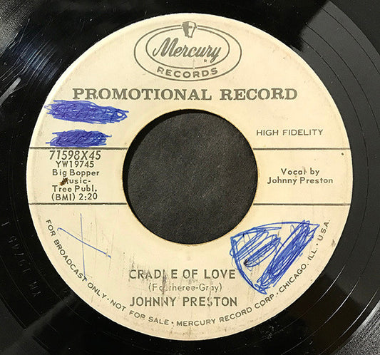 Johnny Preston - Cradle Of Love / City Of Tears