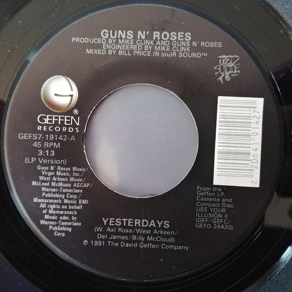 Guns N' Roses - Yesterdays (7" Single)