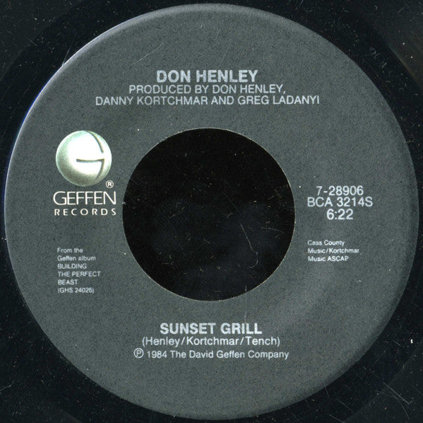 Don Henley - Sunset Grill (7" Single)