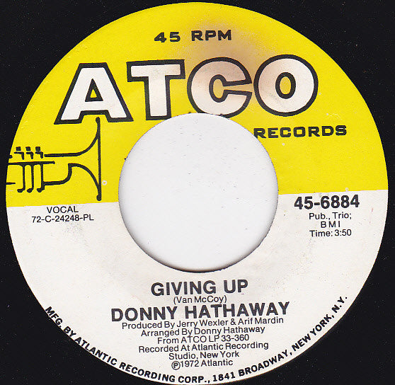 Donny Hathaway - Giving Up / Jealous Guy (7" Single)