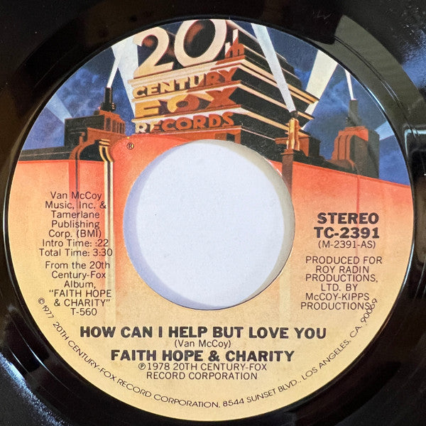 Faith, Hope & Charity - How Can I Help But Love You (7" Single)