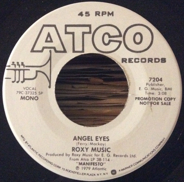 Roxy Music - Angel Eyes (7" Single, Promo)