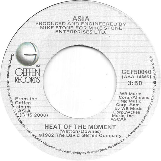 Asia - Heat Of The Moment