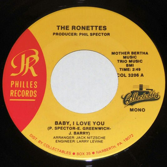 The Ronettes - Baby, I Love You / Breakin' Up (7" Single)