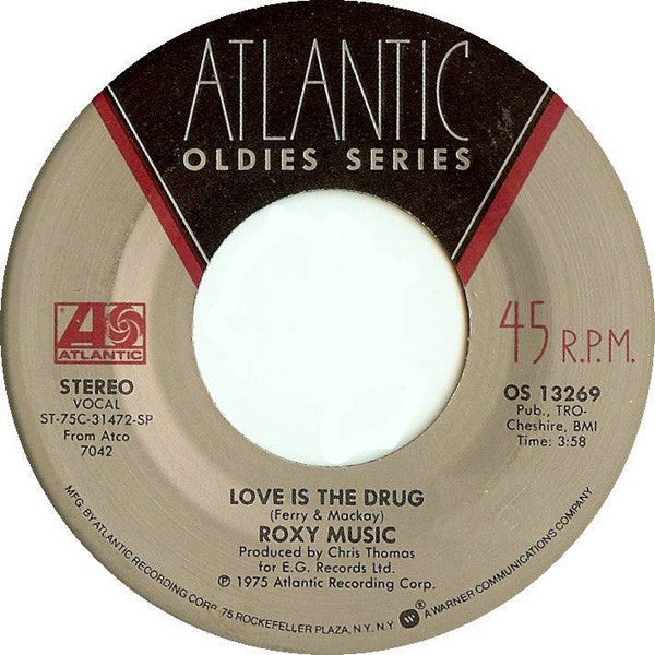 Roxy Music - Love Is The Drug / Dance Away (7" Single)