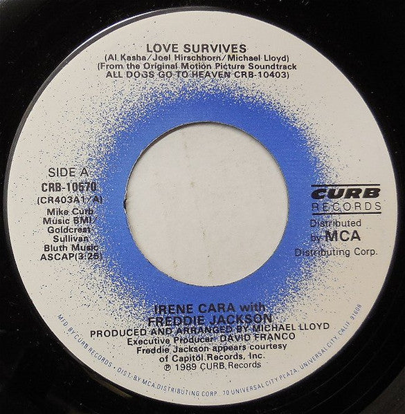 Irene Cara W/ Freddie Jackson - Love Survives (7" Single)