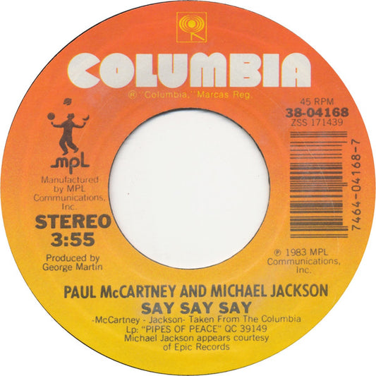 Paul McCartney And Michael Jackson - Say Say Say