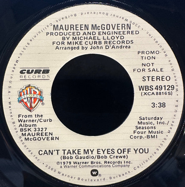 Maureen McGovern - Can't Take My Eyes Off You (7" Single, Promo)