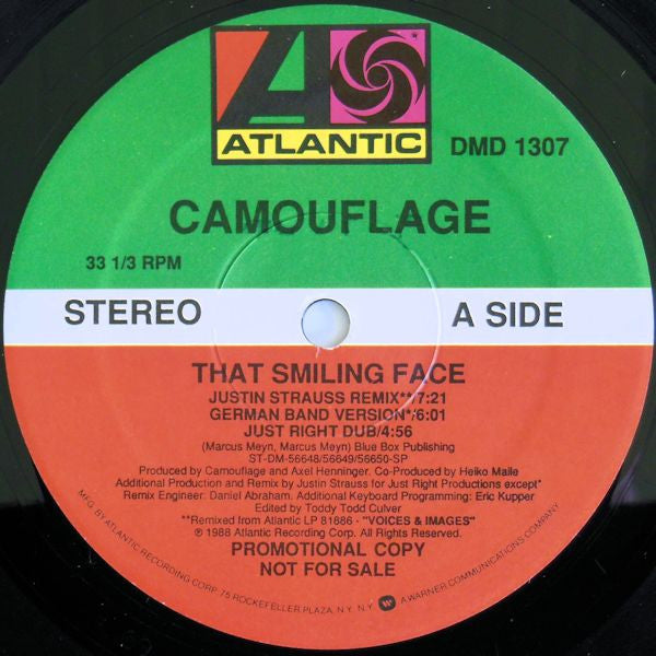 Camouflage - That Smiling Face (12" Single, Promo)