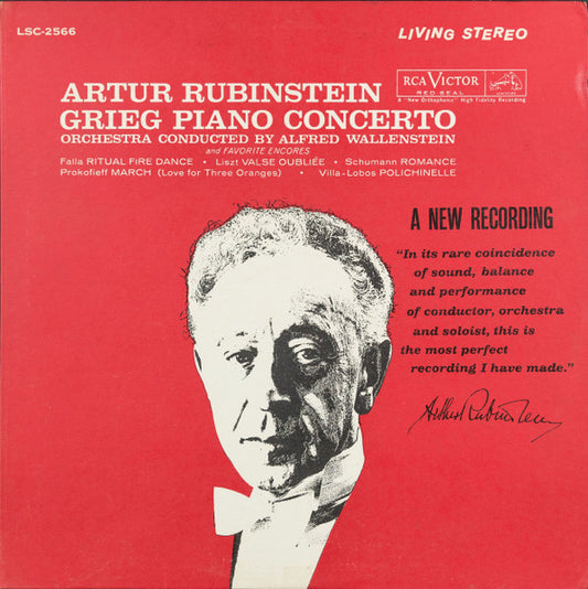 Rubinstein, Liszt, Schumann, Prokofiev, Villa-Lobos - Grieg Concerto & Encores