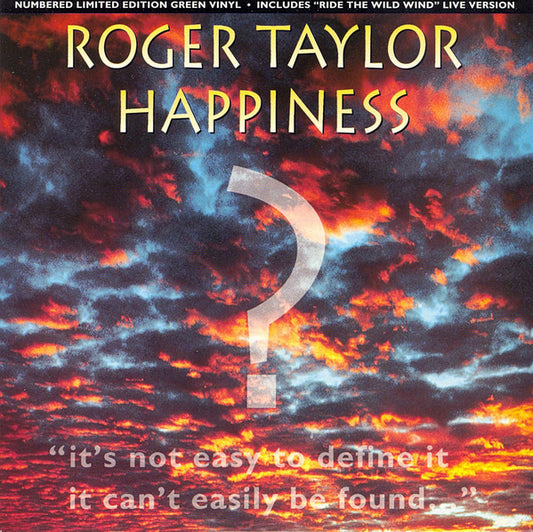 Roger Taylor - Happiness (7" Single, Import, Ltd Ed, Num, Green vinyl)
