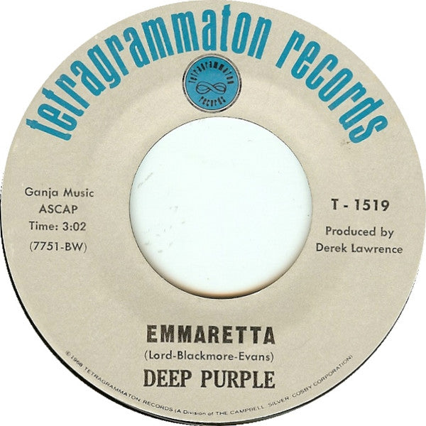 Deep Purple - Emmaretta (7" Single)