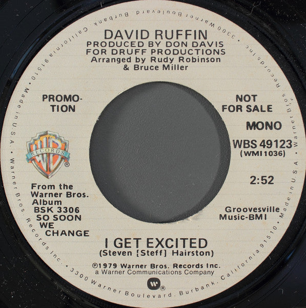 David Ruffin - I Get Excited (7" Single, Promo)
