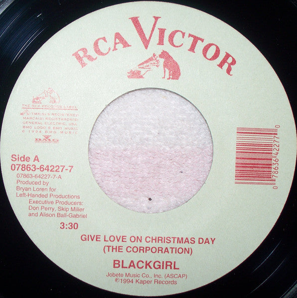 Blackgirl - Give Love On Christmas Day (7" Single)