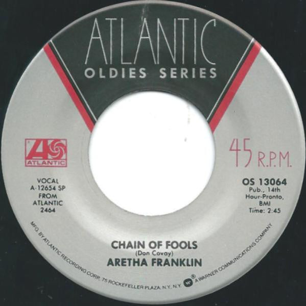 Aretha Franklin - Chain Of Fools / Bridge Over Troubled Water (7" Single)