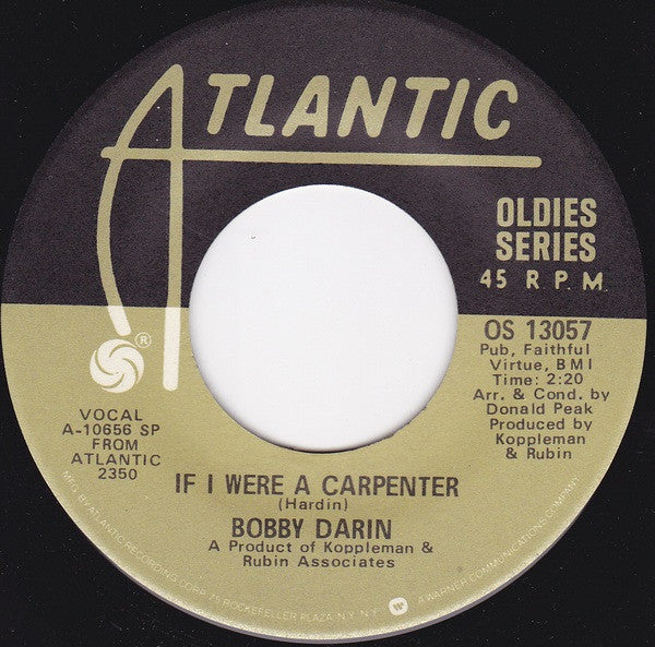 Bobby Darin - If I Were A Carpenter / Dream Lover