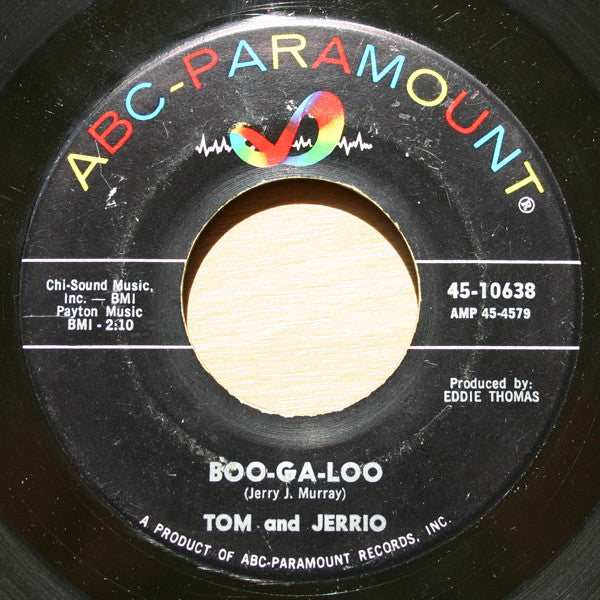 Tommy Dark And Jerry O - Boo-Ga-Loo / Boomerang