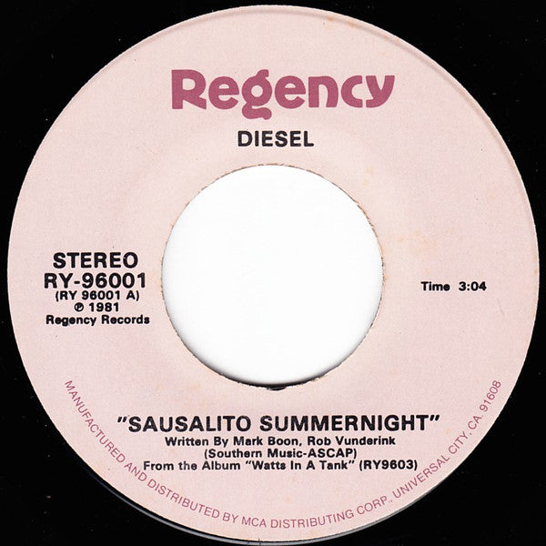 Diesel - Sausalito Summernight (7" Single)