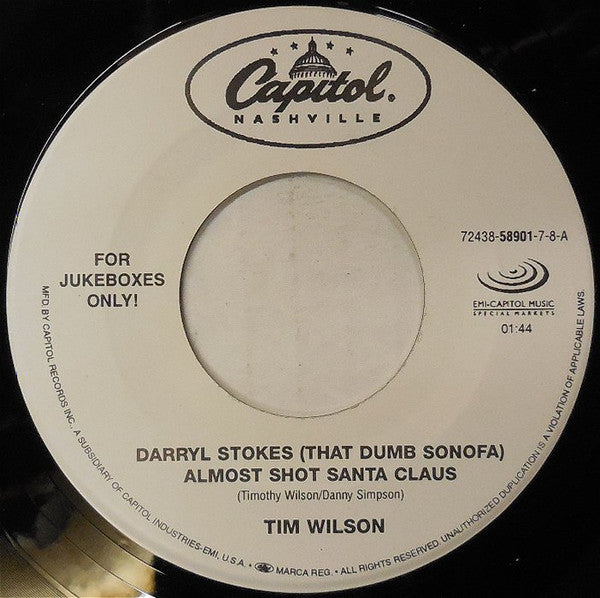 Tim Wilson - Darryl Stokes...Almost Shot Santa Claus (7" Single)