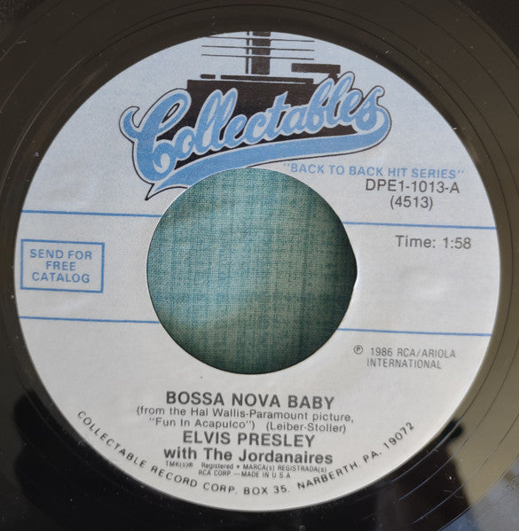 Elvis Presley - Bossa Nova Baby (7" Single)