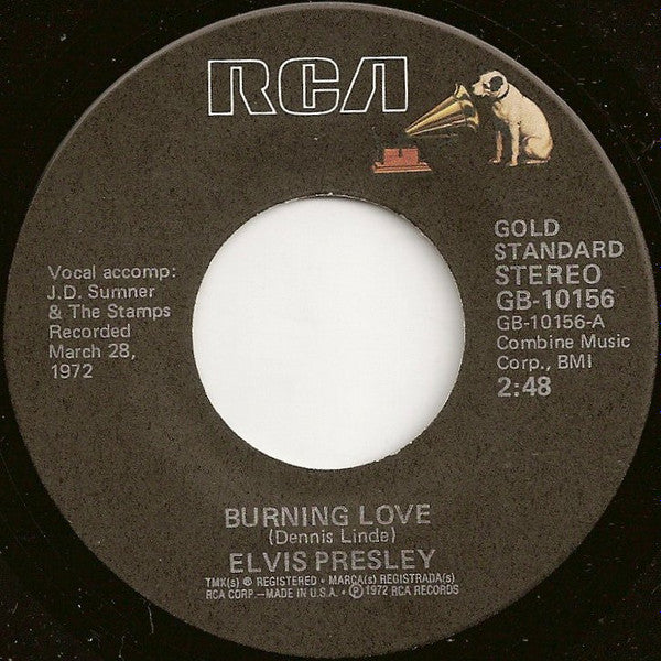 Elvis Presley - Burning Love (7" Single)