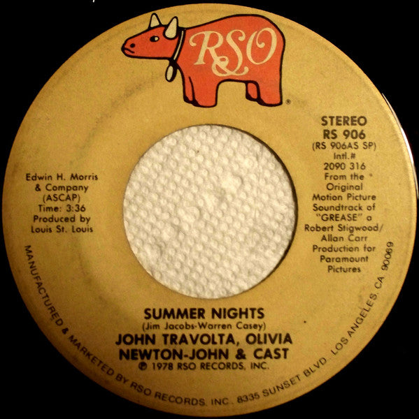 John Travolta, Olivia Newton-John / Louis St. Louis - Summer Nights (7" Single)