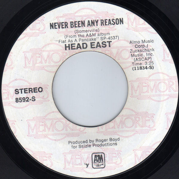 Head East - Never Been Any Reason / Love Me Tonight (7" Single)