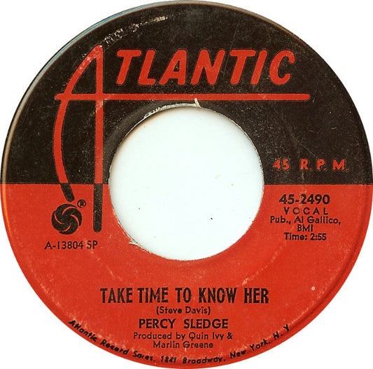 Percy Sledge - Take Time To Know Her