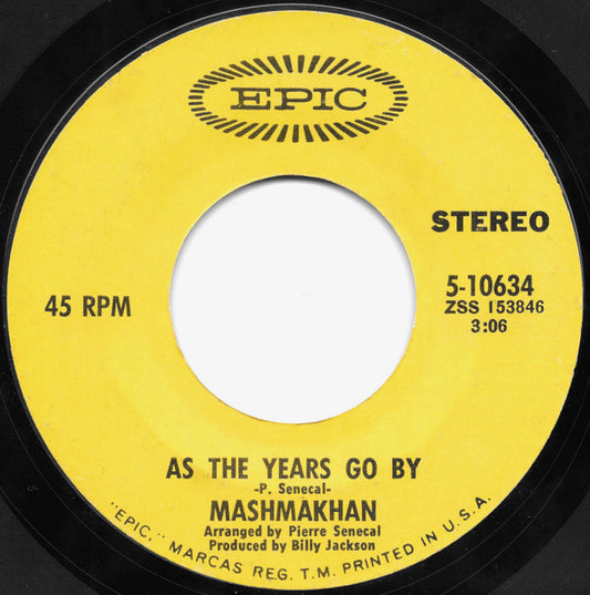 Mashmakhan - As The Years Go By