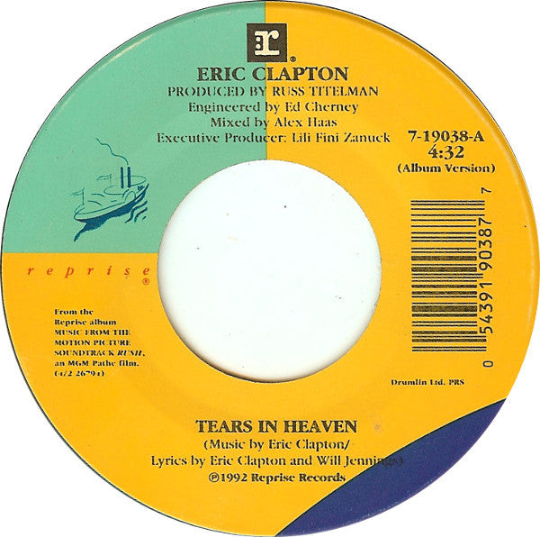 Eric Clapton - Tears In Heaven (7" Single)