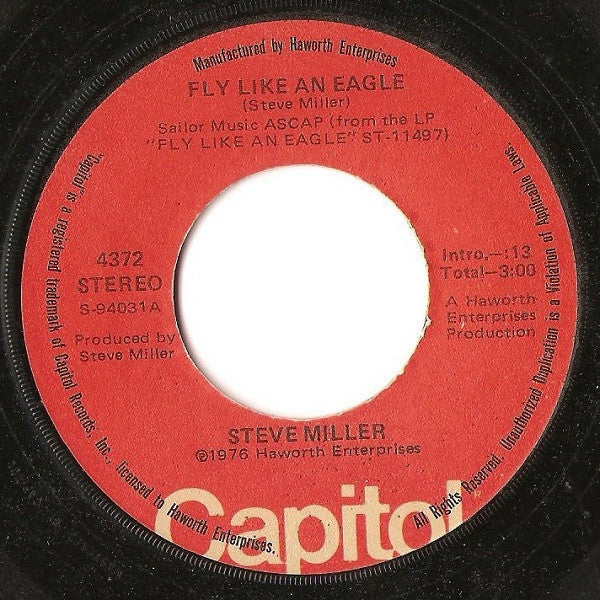 Steve Miller - Fly Like An Eagle (7" Single)