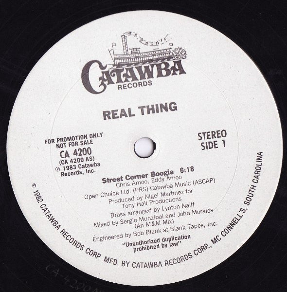 The Real Thing - Street Corner Boogie (12" Single, Promo)
