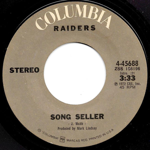 Raiders - Song Seller (7" Single)